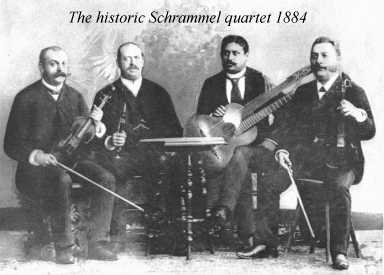 The historic quartet of the brothers Schrammel (14 KB)
